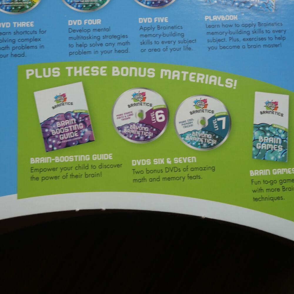 NEW Brainetics Breakthrough Math & Memory Educational Program System 7 DVDs - Picture 11 of 14